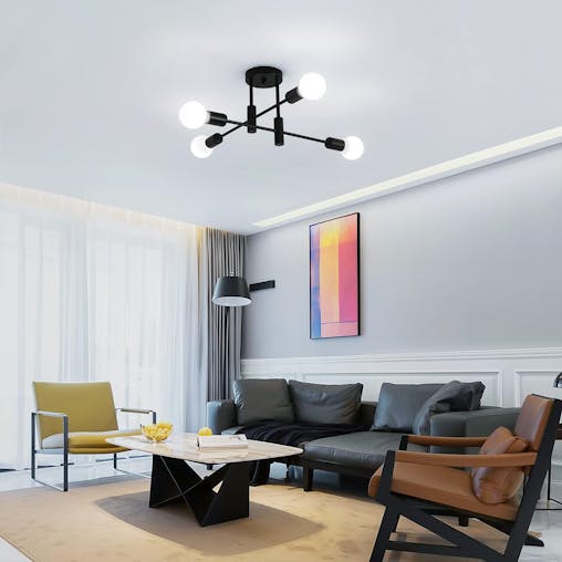 Buy Mid Century Rustic Sputnik Ceiling Light Fixture at Barbeques