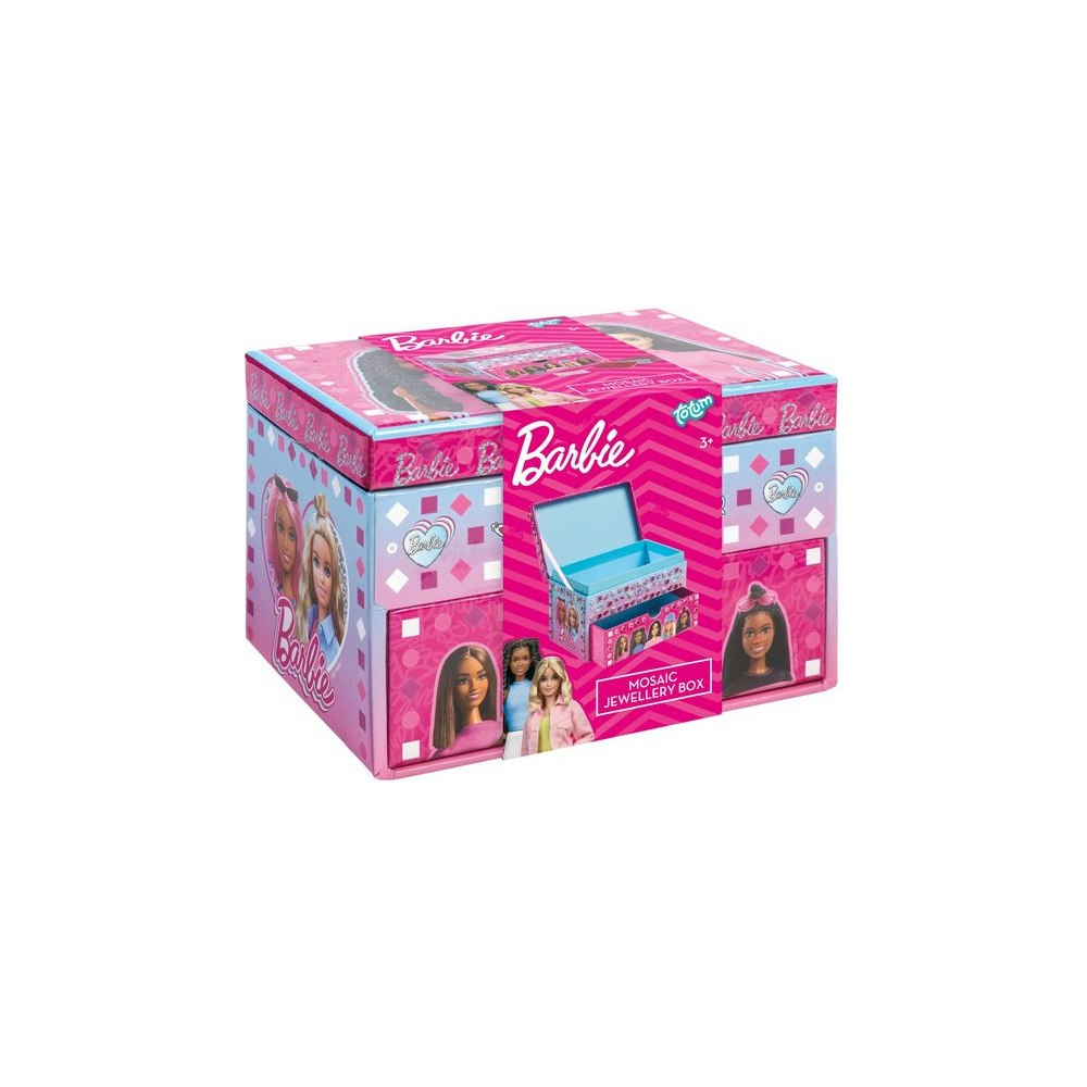 Totum Totum Barbie Mosaic Jewellery Box Craft Kit