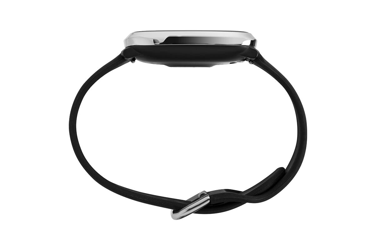 iConnect by Timex Premium Active Square 36mm Smartwatch - Silver/Black (TW5M38800)