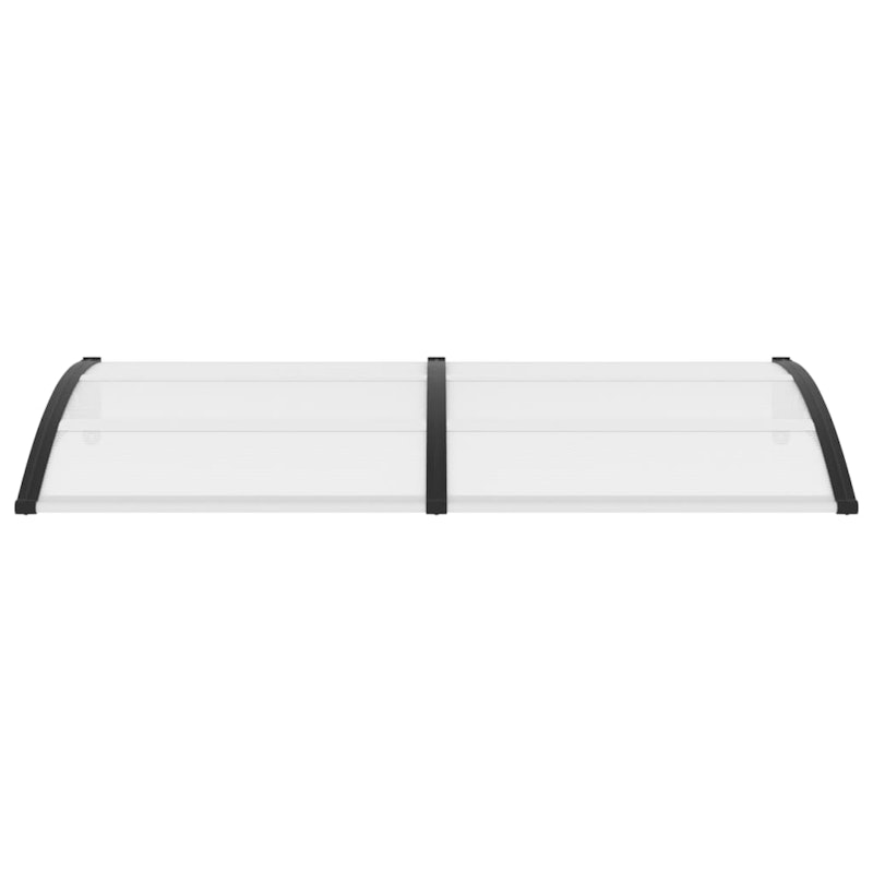 vidaXL Door Canopy Black 200x100 cm PC image number null