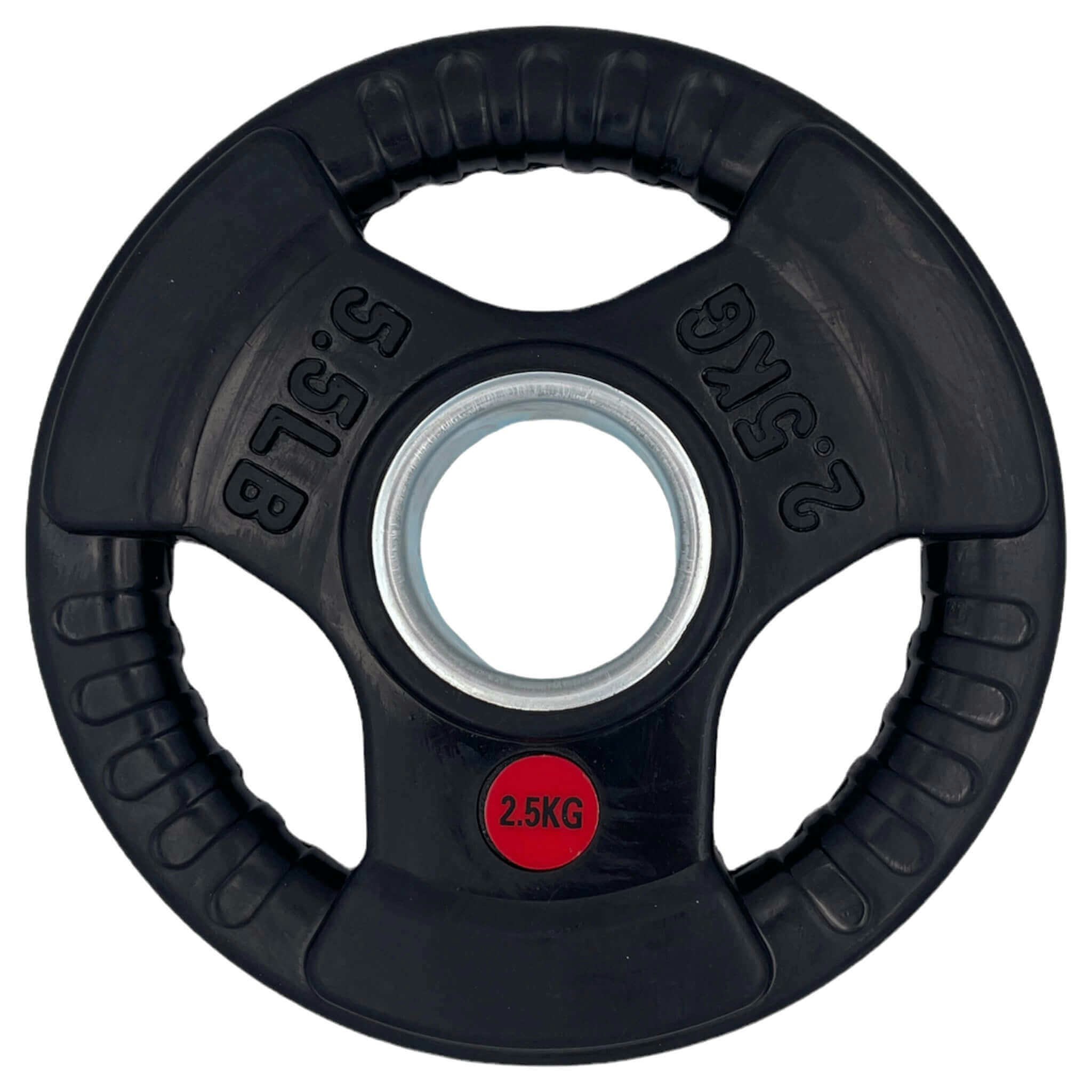 4 x 2.5kg Rubber Tri-grip Weight Plates Type-O