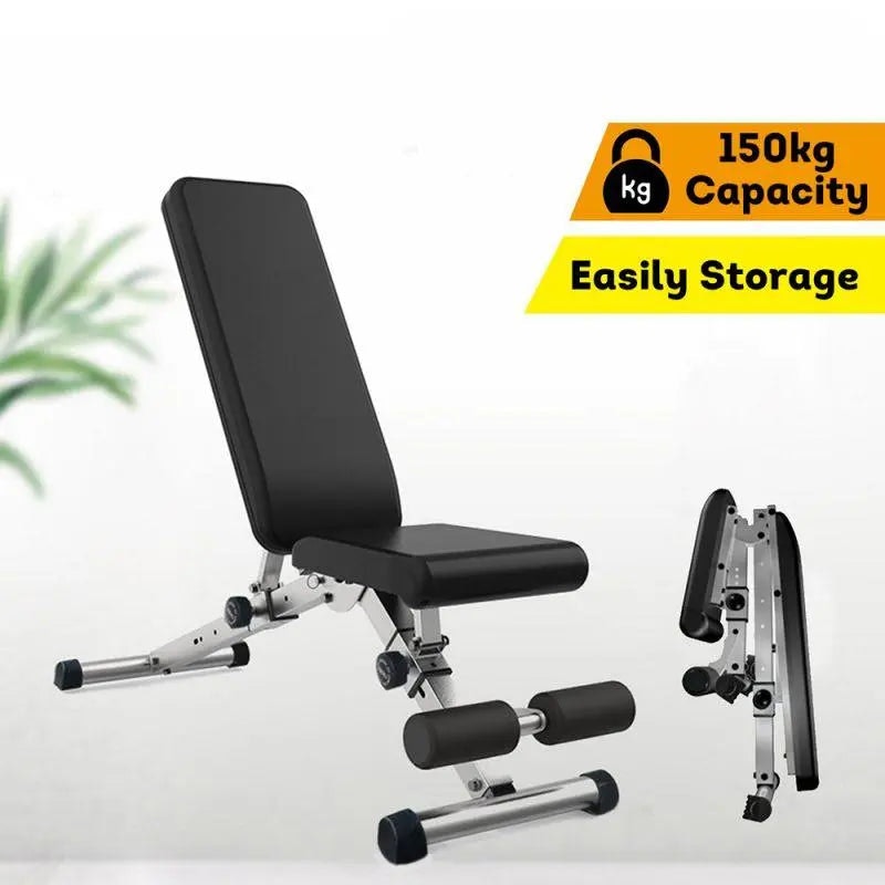 JMQ Fitness Multi-function Folding Dumbbell Bench Equipment Home Gym Workout