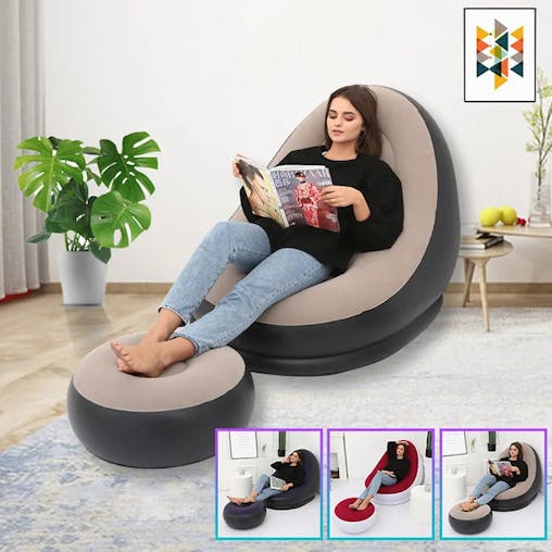 Buy NNEOBA Portable Folding Inflatable Sofa Lazy BeanBag Lounger