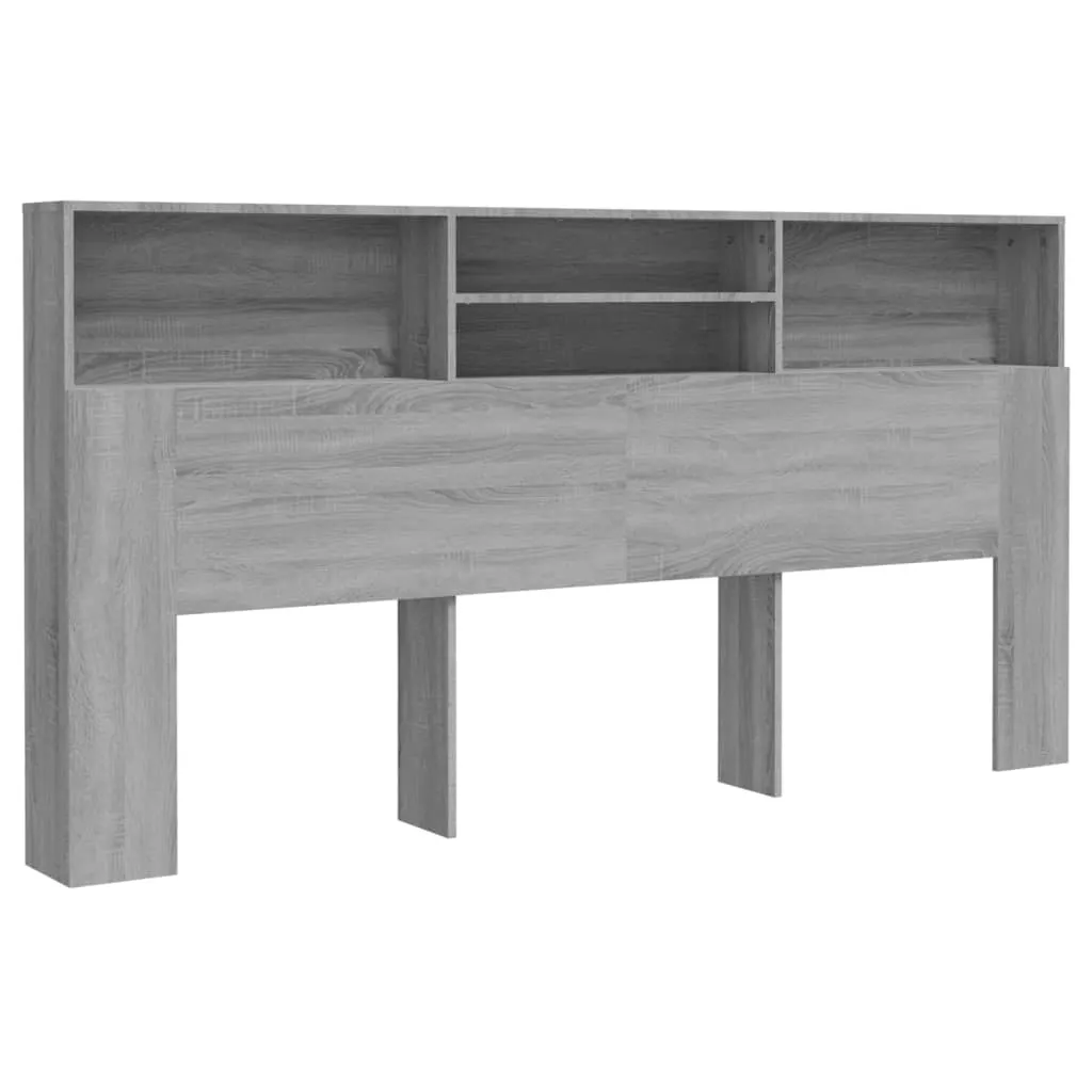 Headboard Cabinet Grey Sonoma 200x19x103.5 cm 817259 Headboard Cabinet Grey Sonoma 200x19x103.5 cm 817259