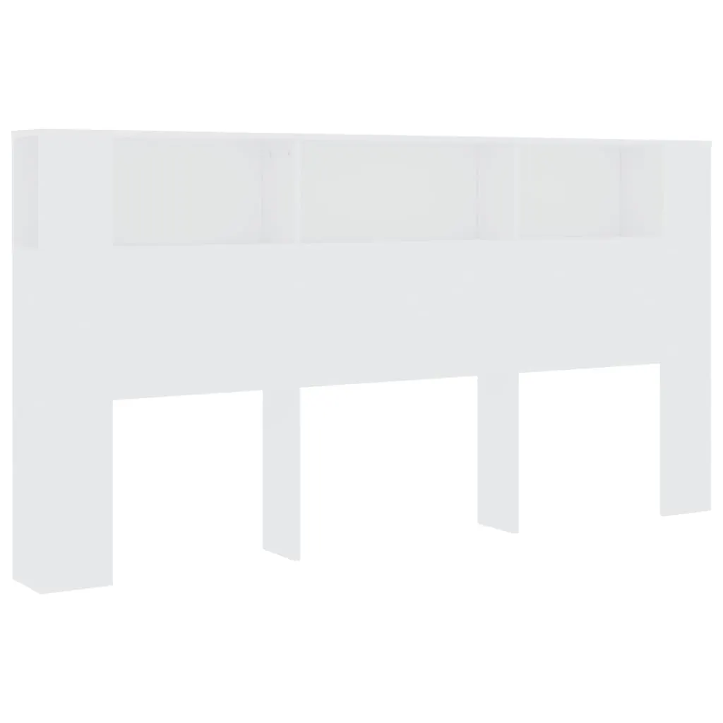 Headboard Cabinet White 200x18.5x104.5 cm 811952 Headboard Cabinet White 200x18.5x104.5 cm 811952
