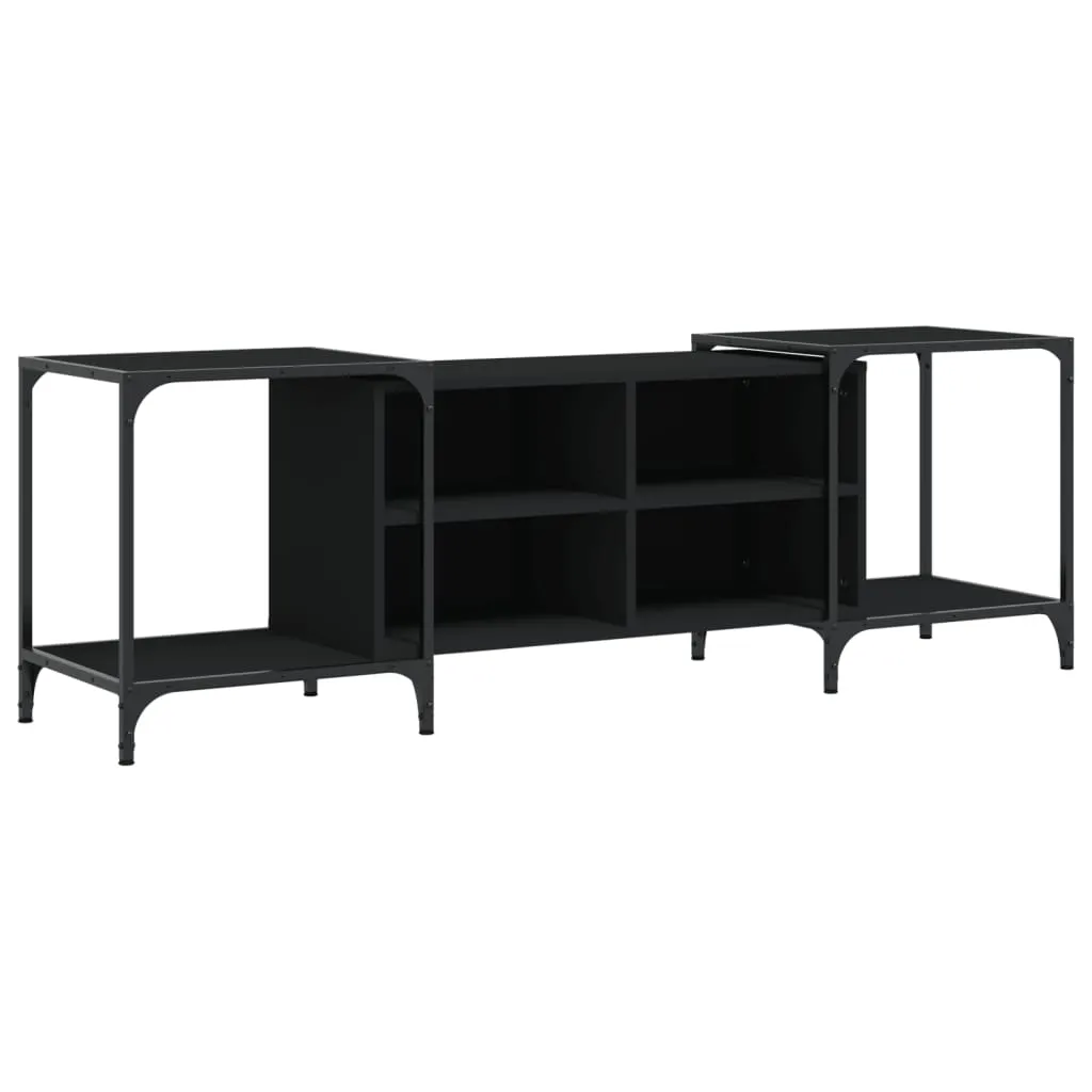 TV Cabinet Black 153x37x50 cm Engineered Wood 837602 TV Cabinet Black 153x37x50 cm Engineered Wood 837602