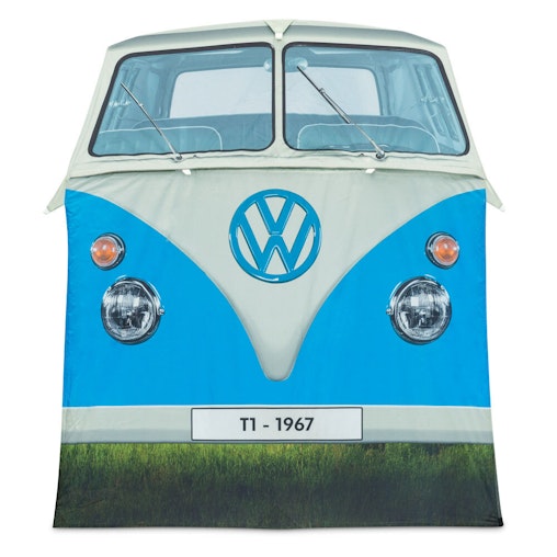Volkswagen 398cm Camper Van Replica 4-People Tent Outdoor Camping Roof Dove Blue Volkswagen 398cm Camper Van Replica 4-People Tent Outdoor Camping Roof Dove Blue