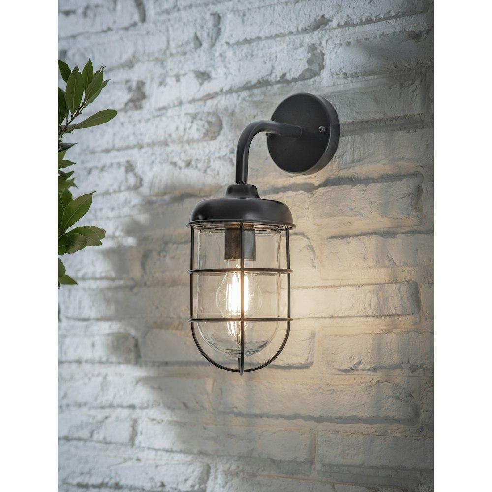 Garden Trading Harbour Wall Light - Carbon Steel
