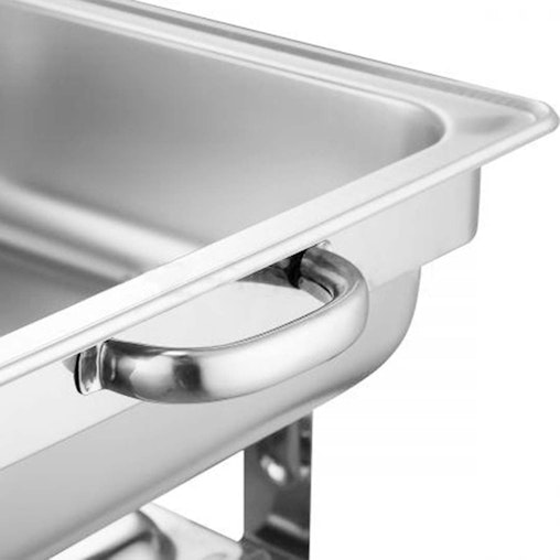 SOGA 4X 4.5L Dual Tray Stainless Steel Roll Top Chafing Dish Food Warmer SOGA 4X 4.5L Dual Tray Stainless Steel Roll Top Chafing Dish Food Warmer