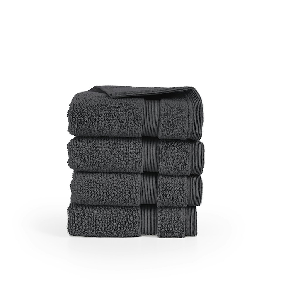 Martex 5 Star Hotel Concept 750gsm Face Cloth Charcoal (pack Of 4)