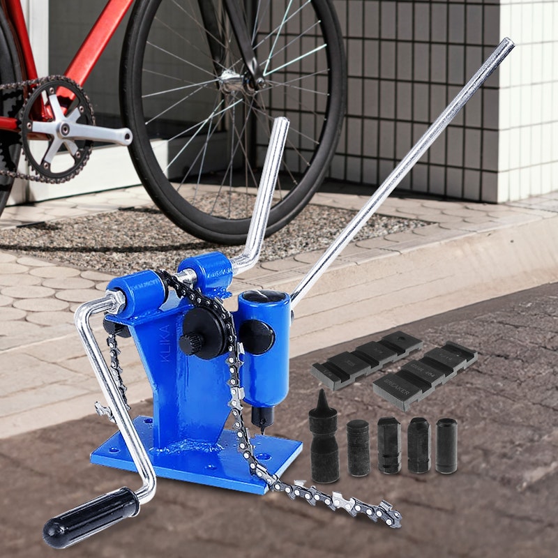Kartrite Bench Mount Heavy Duty Chain Breaker Joiner Link Spinner Chainsaw Saw Bicycle image number null