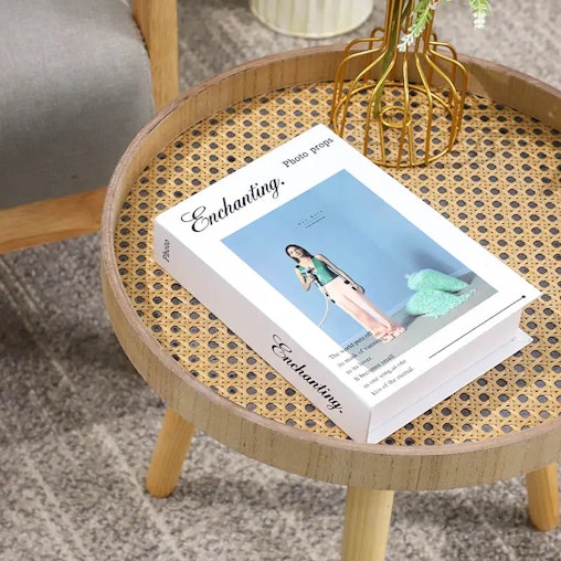 NNETM Add a touch of nature to your bedroom with this space-saving rattan nightstand NNETM Add a touch of nature to your bedroom with this space-saving rattan nightstand