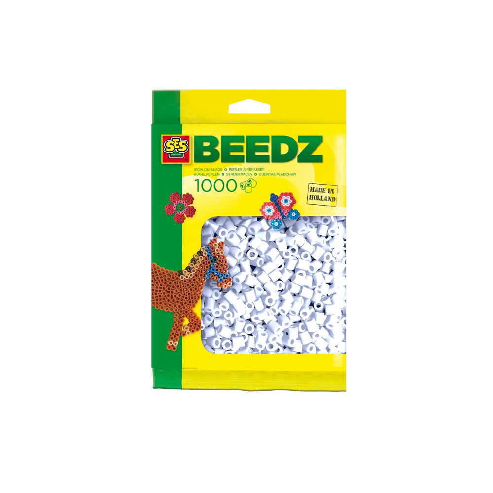 SES Creative Iron On Beads 1000 White