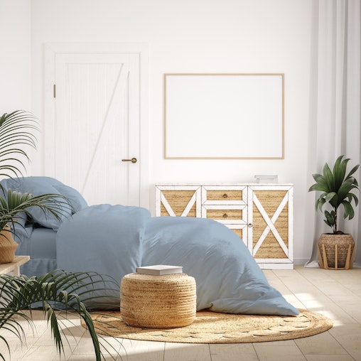 Royal Comfort 1000 Thread Count Bamboo Cotton Sheet and Quilt Cover Complete Set - King - Blue Fog Royal Comfort 1000 Thread Count Bamboo Cotton Sheet and Quilt Cover Complete Set - King - Blue Fog