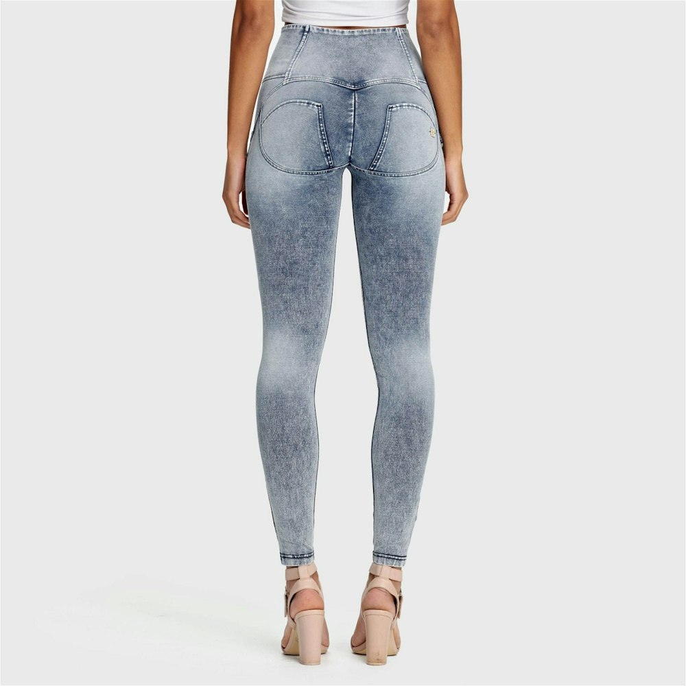 Freddy Wrup Denim - 3 Button High Waisted - Full Length - Stonewash