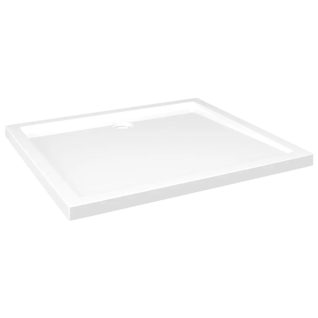 Rectangular ABS Shower Base Tray White 80x90 cm 148908 Rectangular ABS Shower Base Tray White 80x90 cm 148908