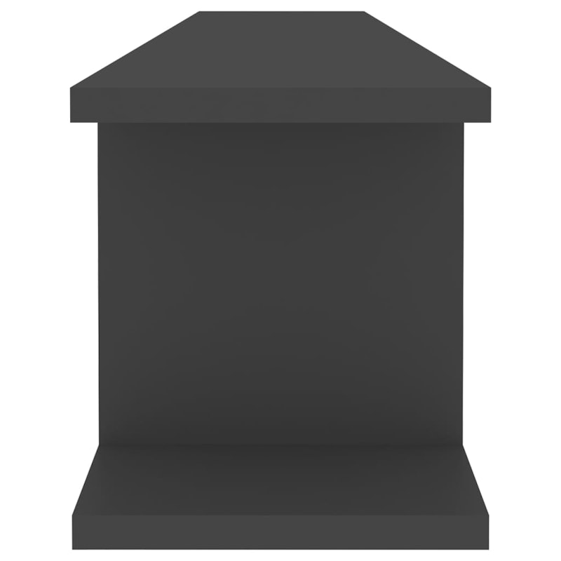 NNEVL Wall Shelves 2 pcs Grey 105x18x20 cm Chipboard image number null