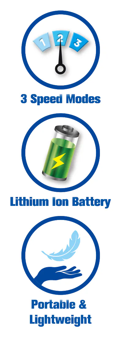 Koolmaxx Deluxe USB Rechargeable Mini Fan