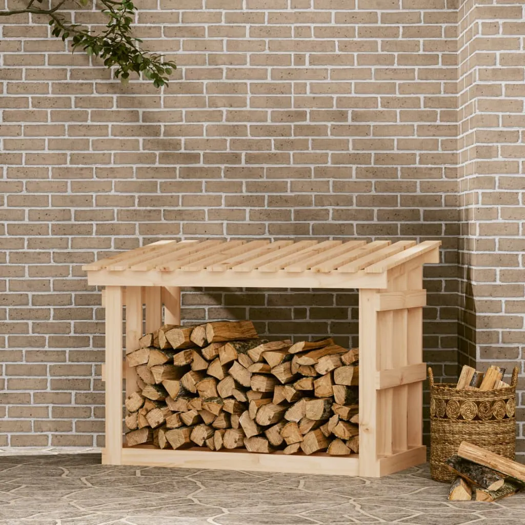 Firewood Rack 108x64.5x77 cm Solid Wood Pine 822432