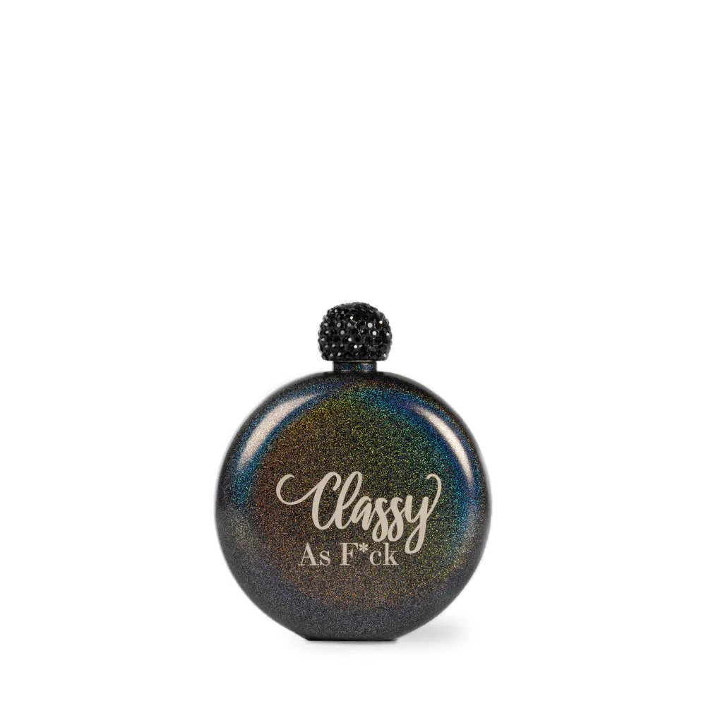 Swig Glitter Round Flask Classy AF
