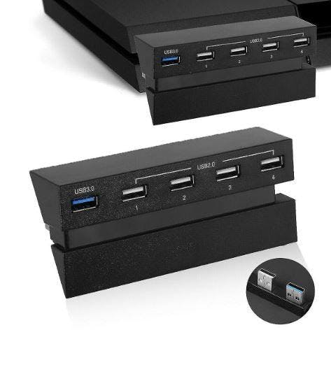 5 Ports 2.0 Hub USB 3.0 Adapter Connector High Speed For Sony PlayStation 4 PS4