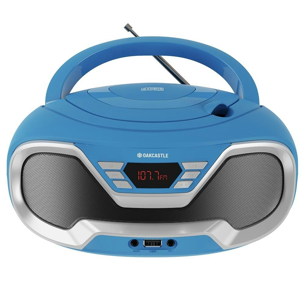 Majority Oakcastle CD200 Portable Bluetooth CD Player-Blue