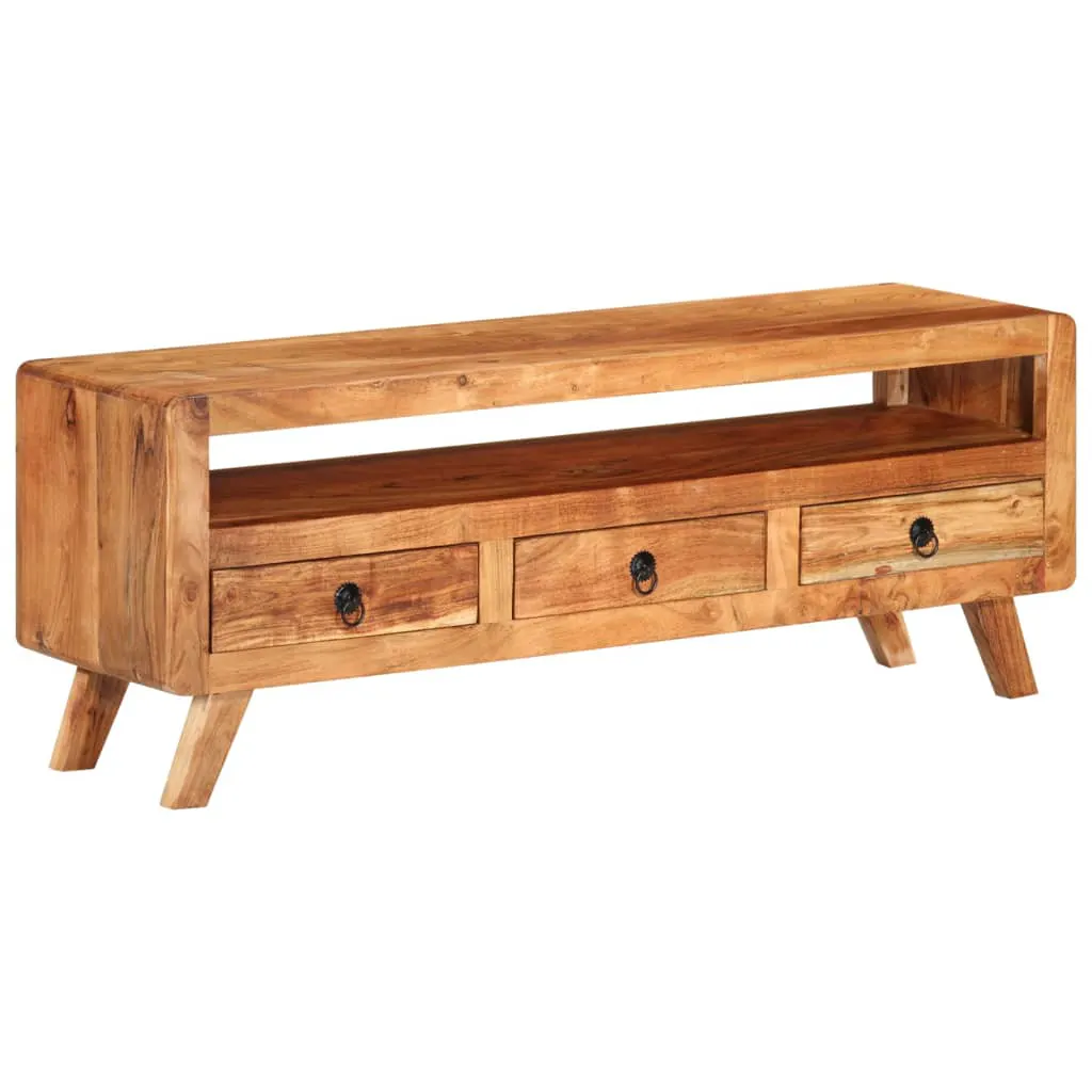 TV Cabinet 110x30x40 cm Solid Acacia Wood 337065 TV Cabinet 110x30x40 cm Solid Acacia Wood 337065
