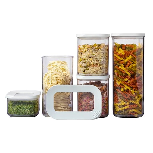 Mepal Modula Rectangular 5 Piece Starter Set Storage Box Set 5pc | White image number null