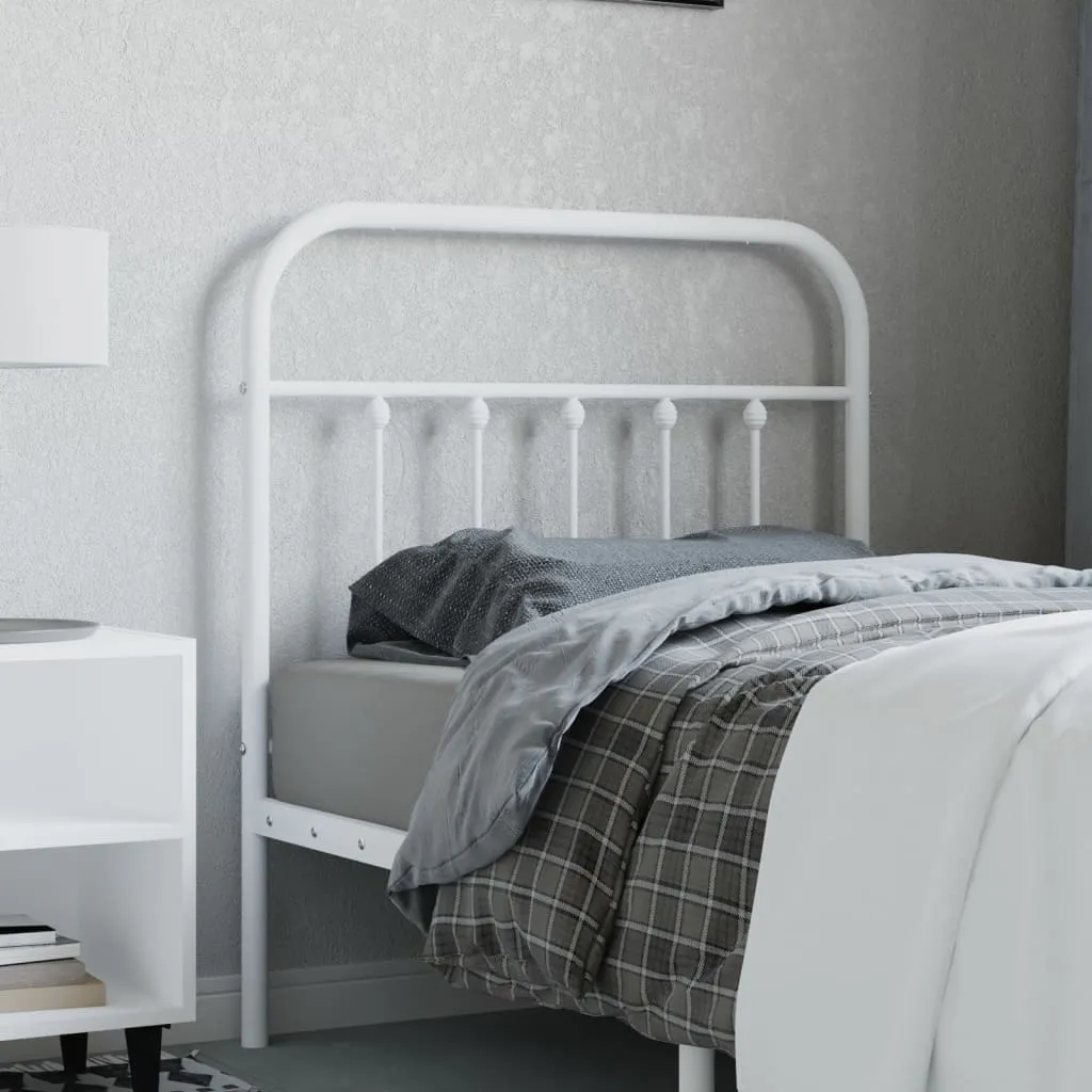 Metal Replace Headboard White 90 cm 352655