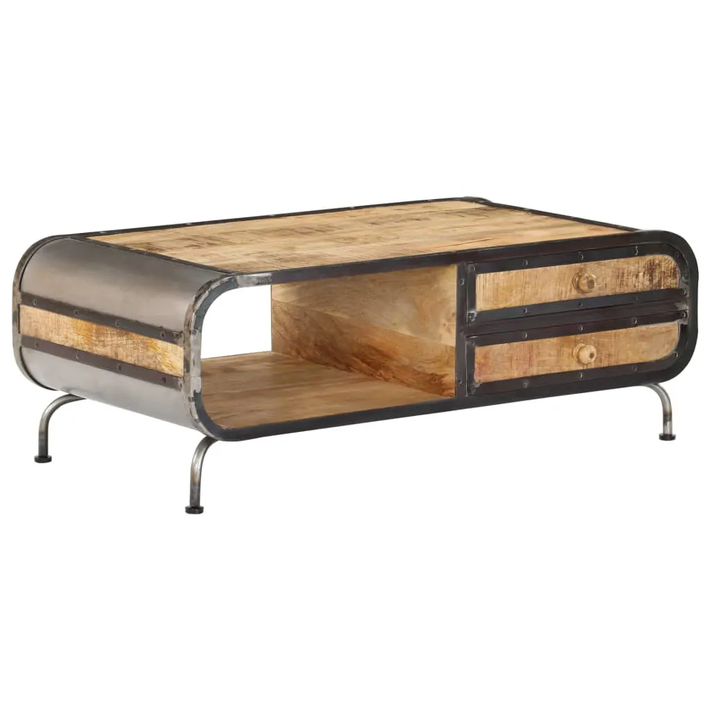 Coffee Table 100x50x35 cm Solid Mango Wood 247804 Coffee Table 100x50x35 cm Solid Mango Wood 247804