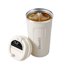 NNEOBA Stainless Steel Thermos Coffee Mug with Temperature Display NNEOBA Stainless Steel Thermos Coffee Mug with Temperature Display