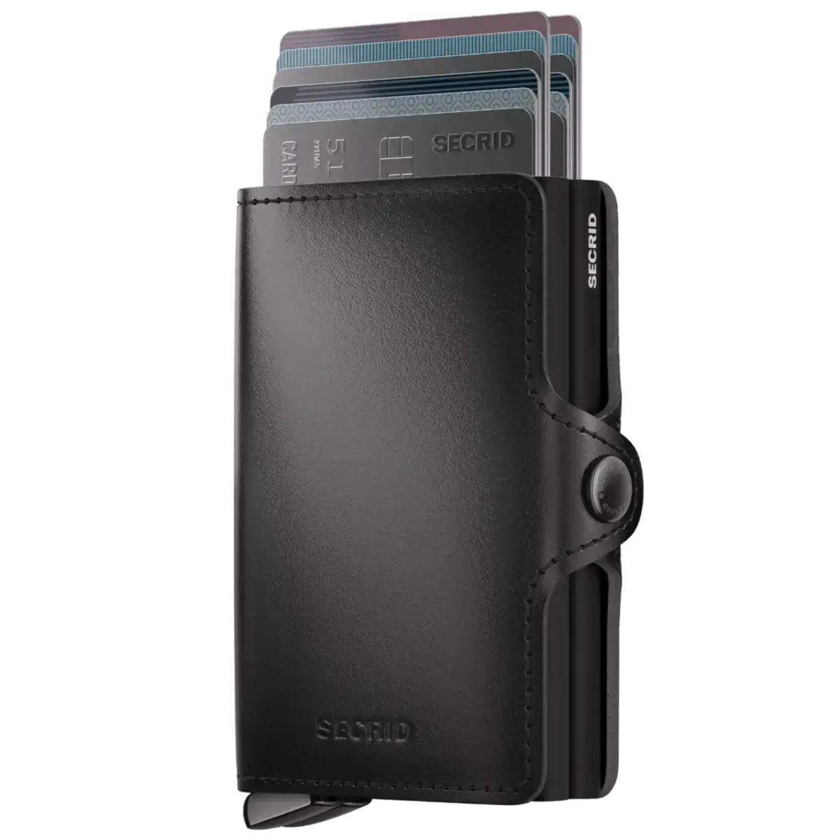 Secrid Premium+ Twinwallet Compact RFID Wallet - Dusk Black+