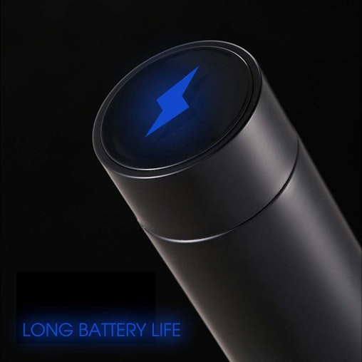 SOGA 2X 500ML Stainless Steel Smart LCD Thermometer Display Bottle Vacuum Flask Thermos Black SOGA 2X 500ML Stainless Steel Smart LCD Thermometer Display Bottle Vacuum Flask Thermos Black