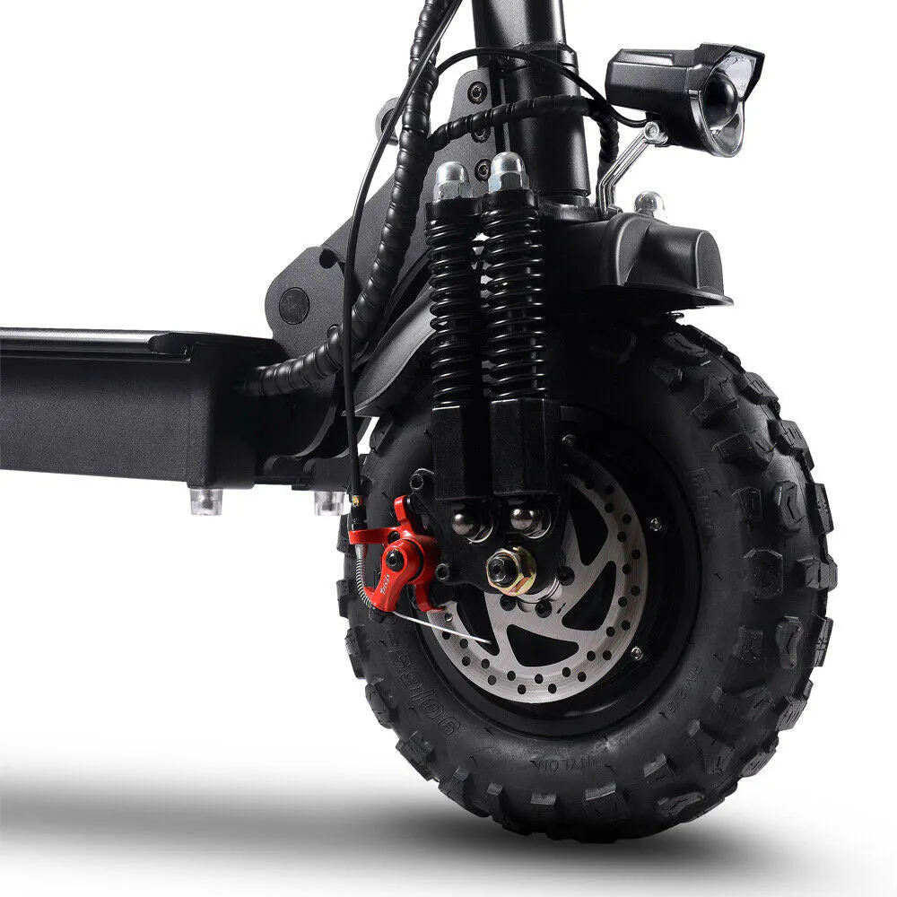 Eeeza All Terrain Electric Scooter with 2000W Power Motors and 11-Inch Vacuum Tires, 4-mode, Black