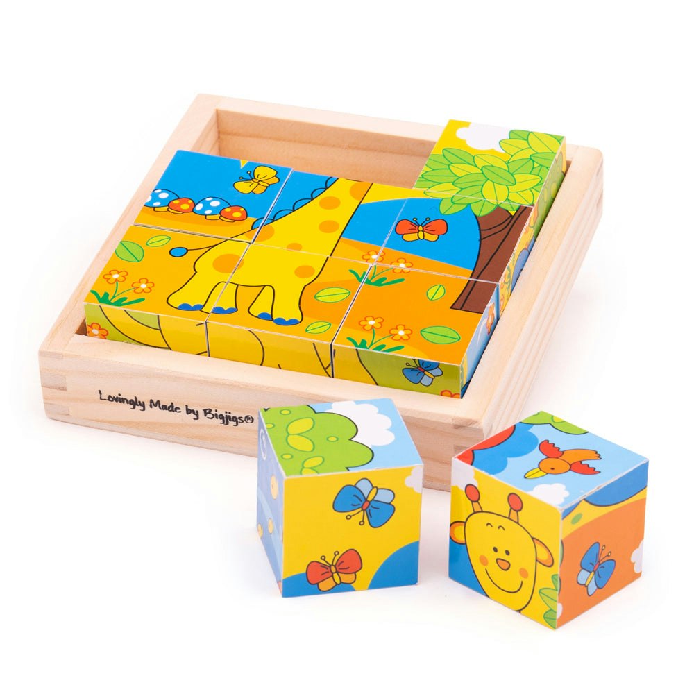Bigjigs Toys Safari Cube Puzzle