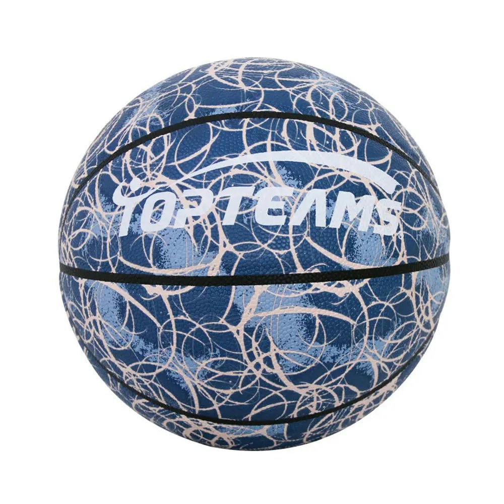 BALLSTRIKE POLSIZE7 Size 7 Basketball Excellent Bounce Game Ball Indoor Outdoor - Blue
