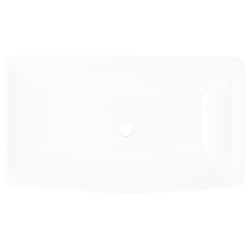 NNEVL Luxury Ceramic Basin Rectangular Sink White 71 x 39 cm NNEVL Luxury Ceramic Basin Rectangular Sink White 71 x 39 cm
