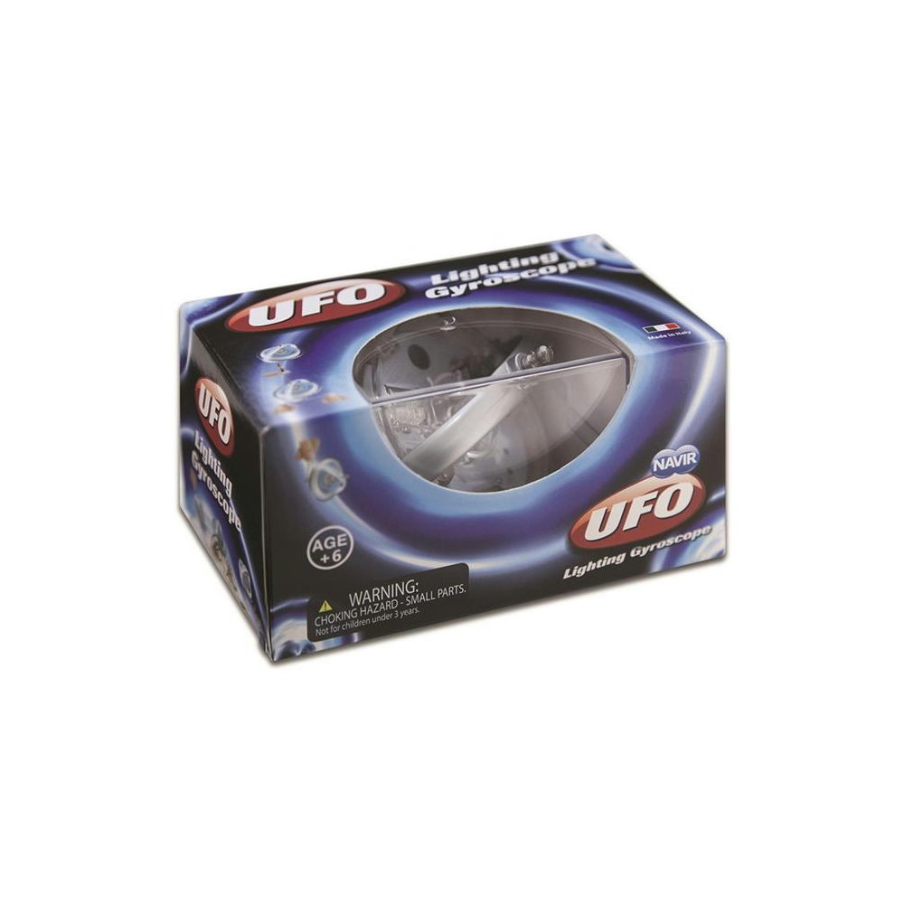 Navir ufo lighting gyroscope - cream and blue