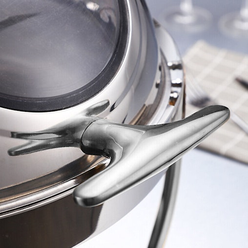 SOGA 4X 6.5L Stainless Steel Round Soup Tureen Bowl Station Roll Top Buffet Chafing Dish Catering Chafer Food Warmer Server SOGA 4X 6.5L Stainless Steel Round Soup Tureen Bowl Station Roll Top Buffet Chafing Dish Catering Chafer Food Warmer Server