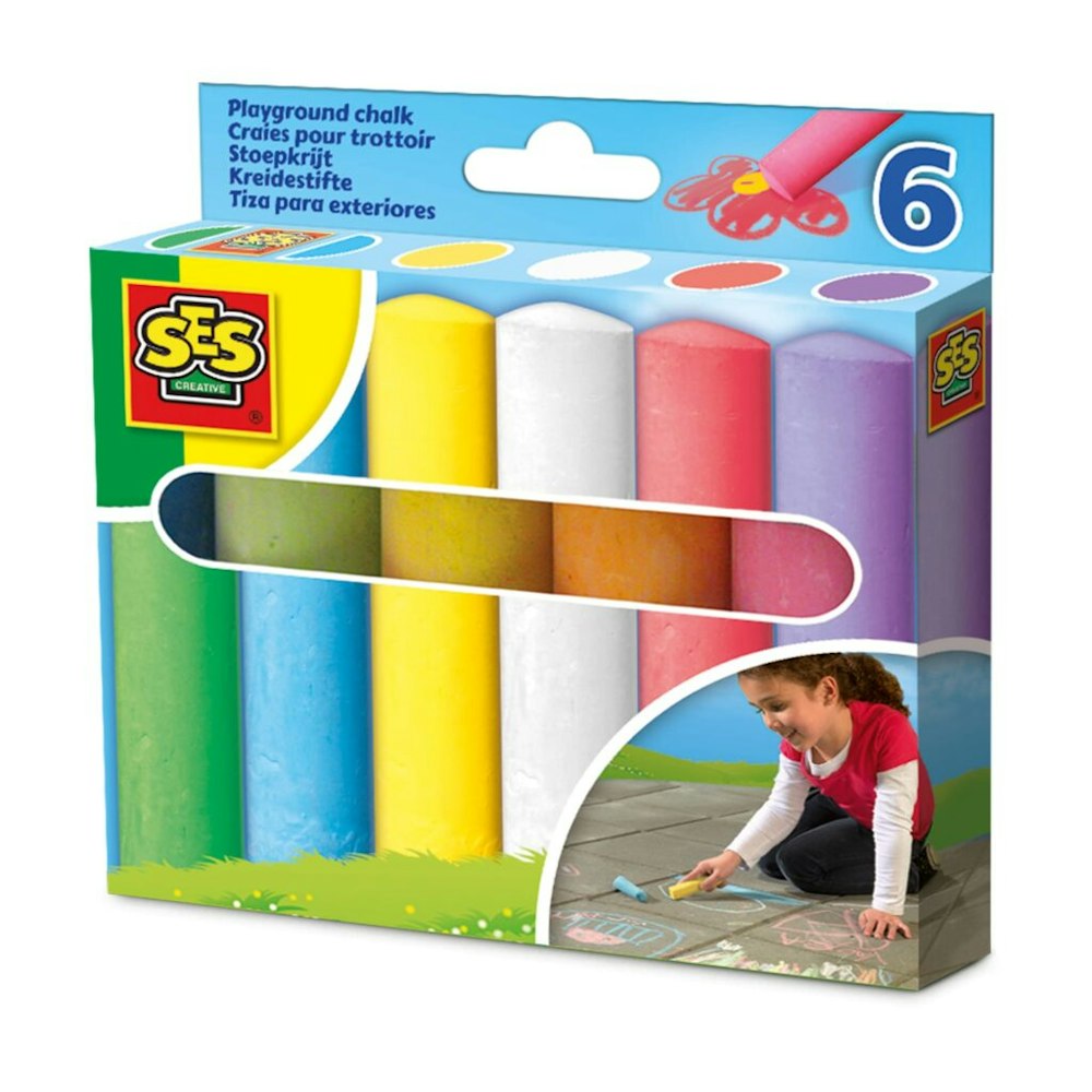 SES Creative Playground Chalk 6 Pack