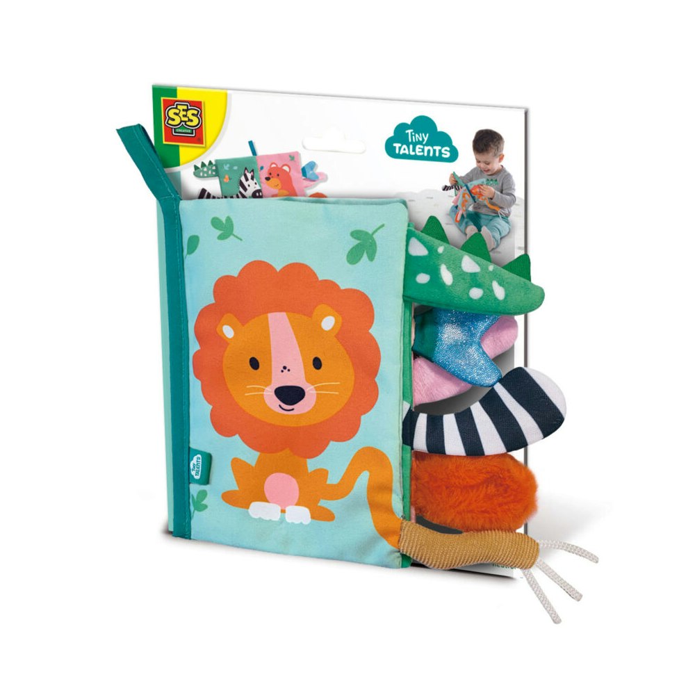 SES Creative Sensory Animal Tails Cloth Book