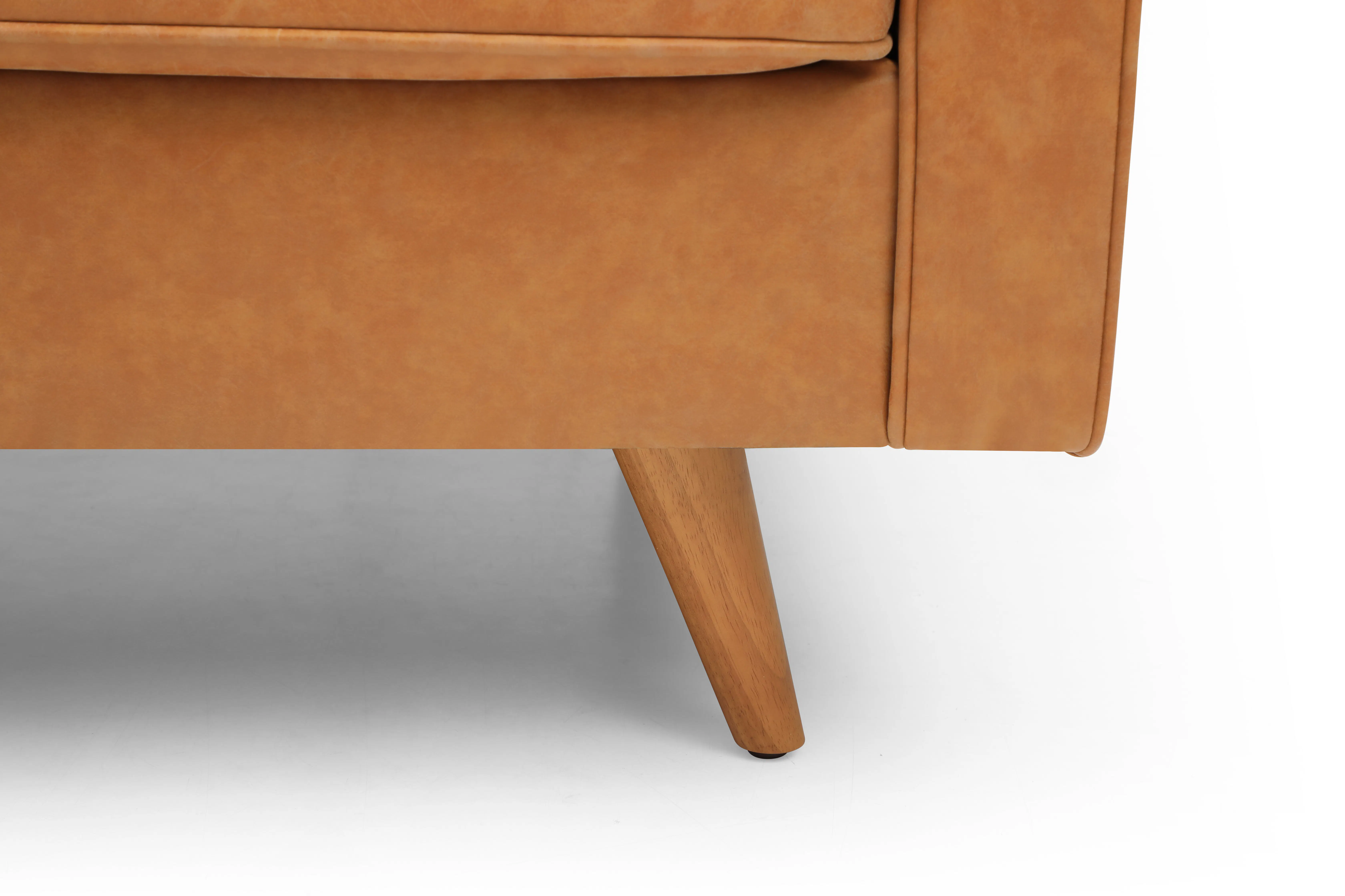 Coogee L Shape Faux Leather Reversible Chaise Sofa