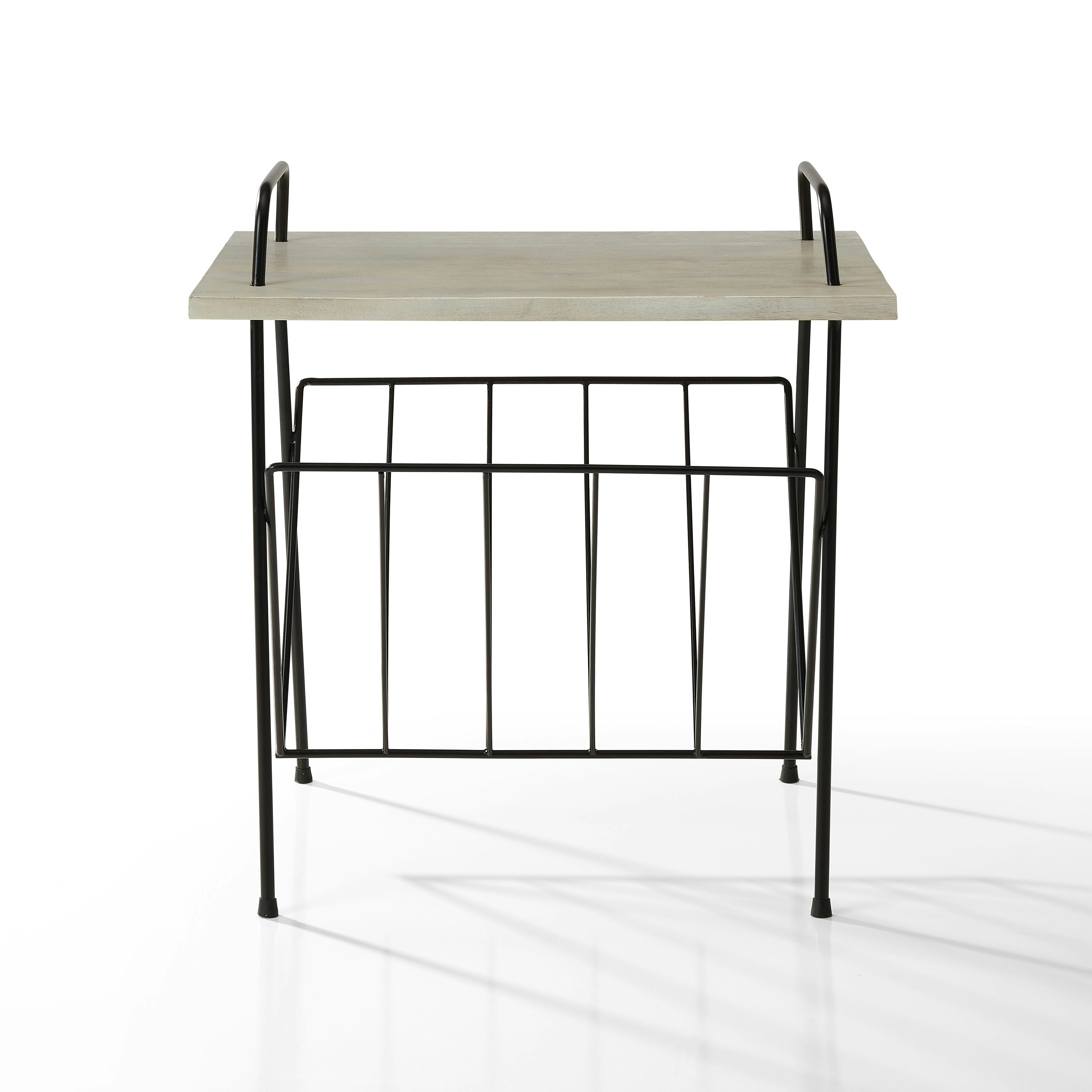 Crosley Wiltshire Turntable Stand - White Wash Wood