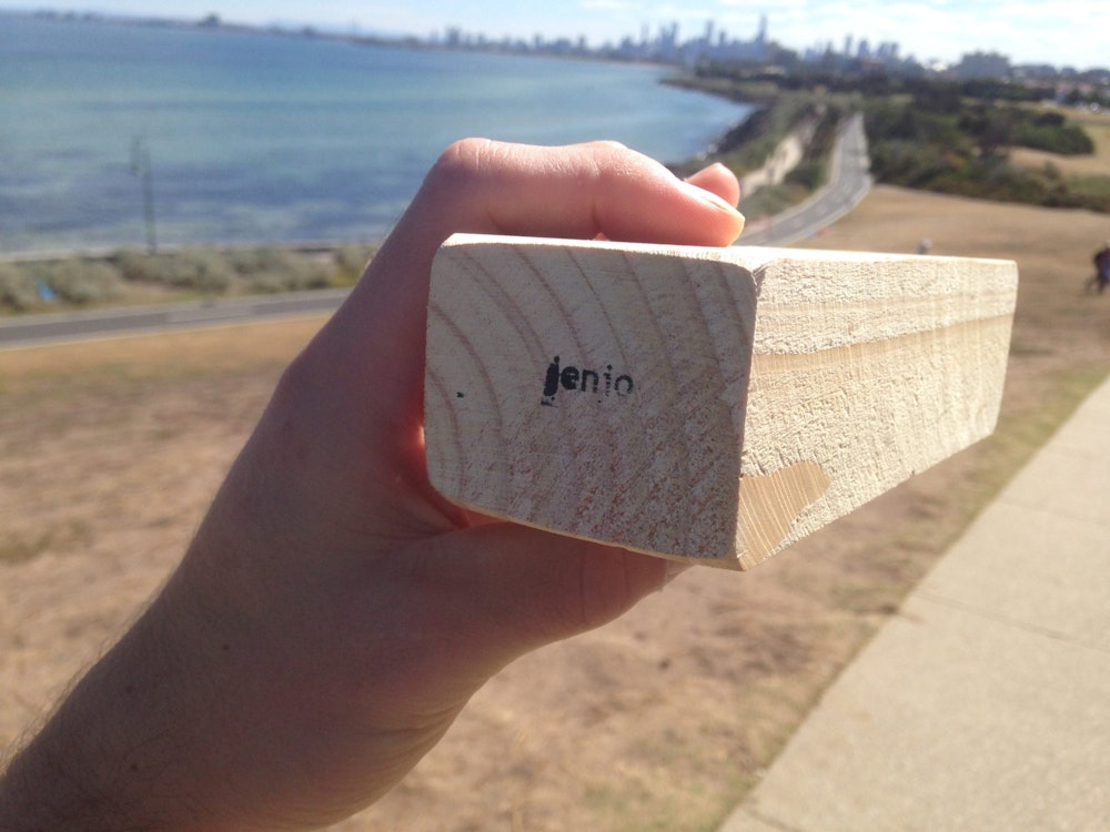 Mega Jenjo Tumbling Tower 54 Piece Giant Wooden Block Game 91cm Jenjo Games image number null