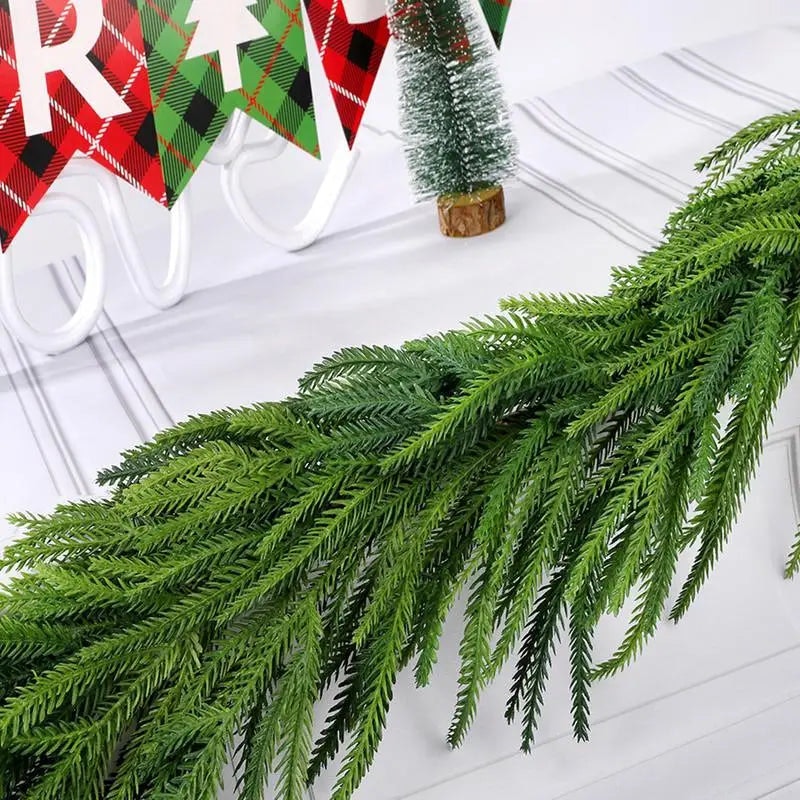 NNEOBA Real Touch Norfolk Pine Christmas Garland image number null