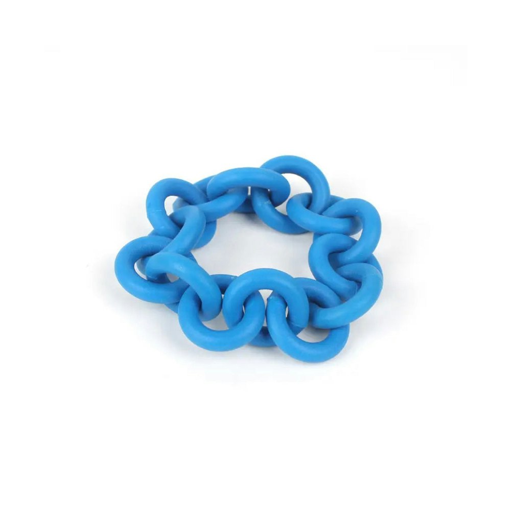 One of a Kind Club Blue Chunky Rubber Bracelet