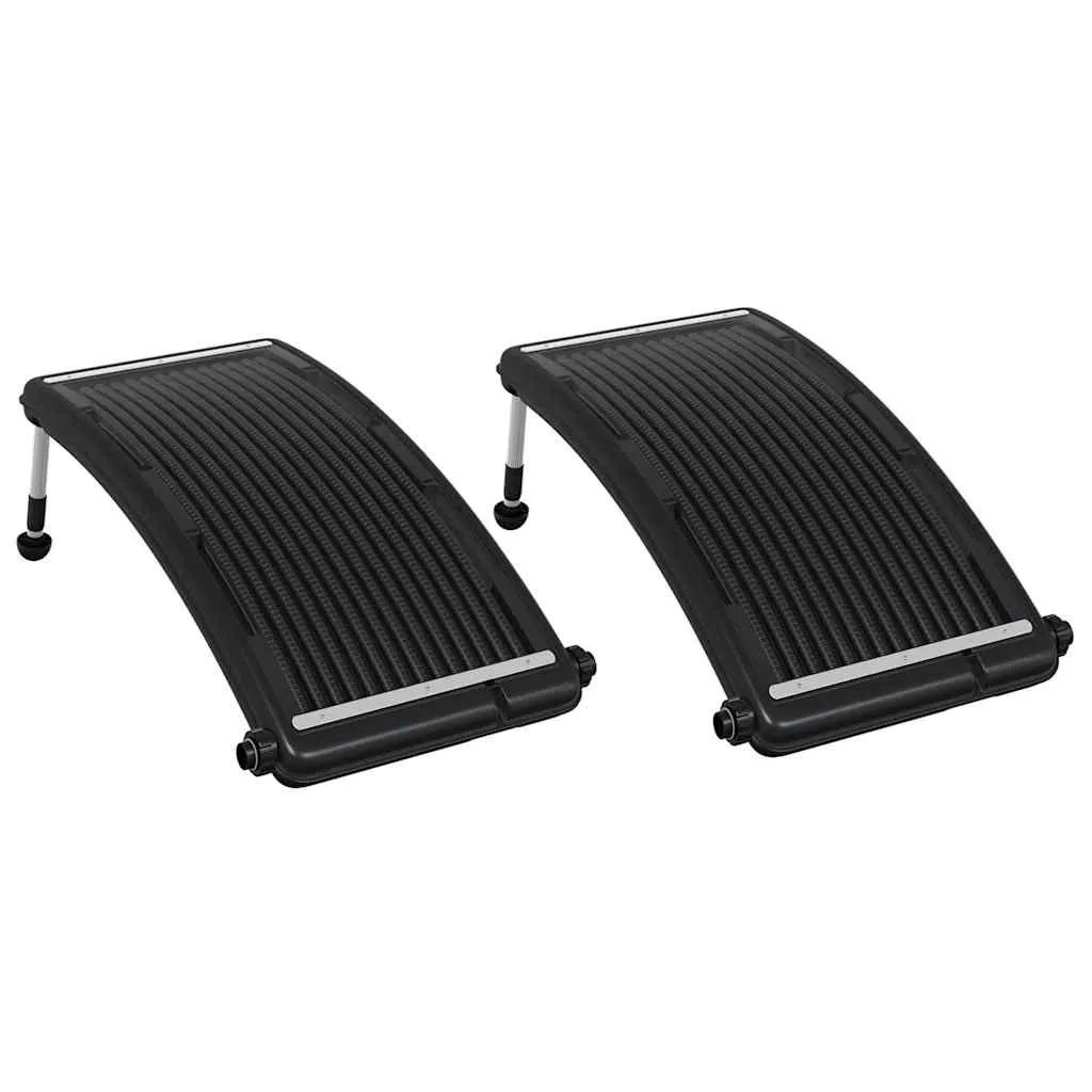 Curved Pool Solar Heating Panels 2 pcs 110x65 cm 3059850 Curved Pool Solar Heating Panels 2 pcs 110x65 cm 3059850