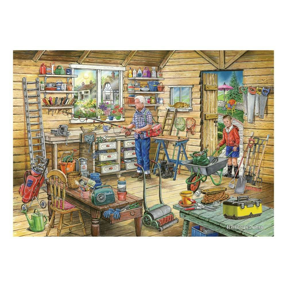 The House of Puzzles Fred's Shed 500 Piece Jigsaw Puzzle