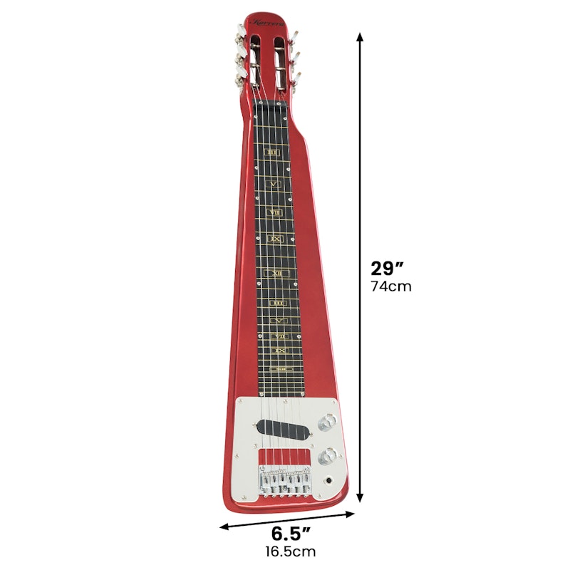 Karrera 6-String Steel Lap Guitar - Metallic Red image number null