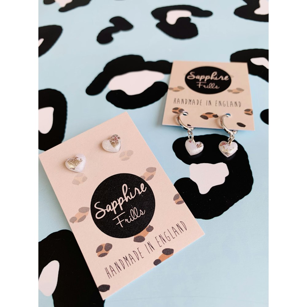 Sapphire frills earrings Clearance